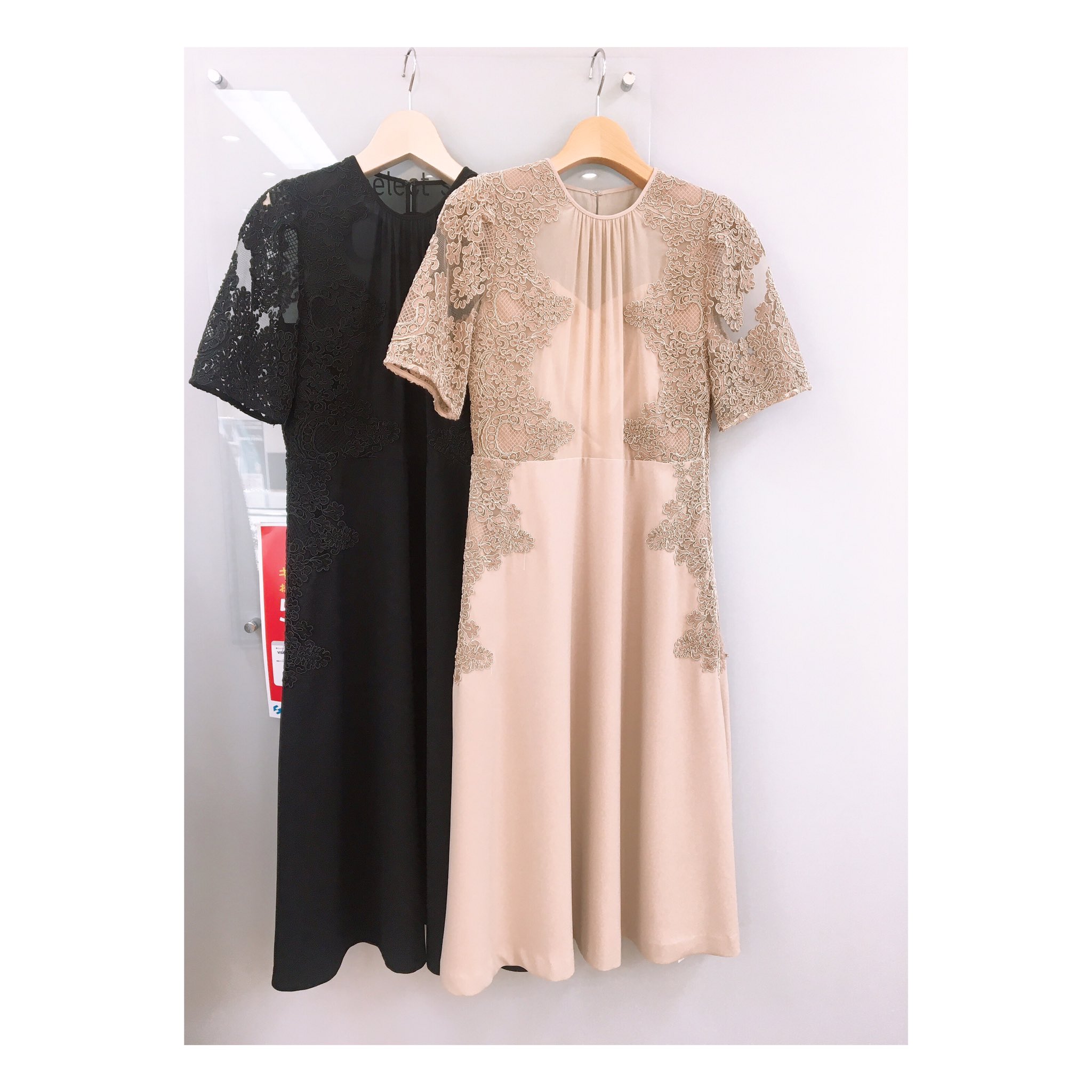 Select Shop Cosmic セレクトショップ コズミック Celford レース刺繍ワンピース Off Color ベージュ ブラック Celford セルフォード セール レース刺繍 ワンピース 春服 函館 T Co Huy6ejjtad Twitter