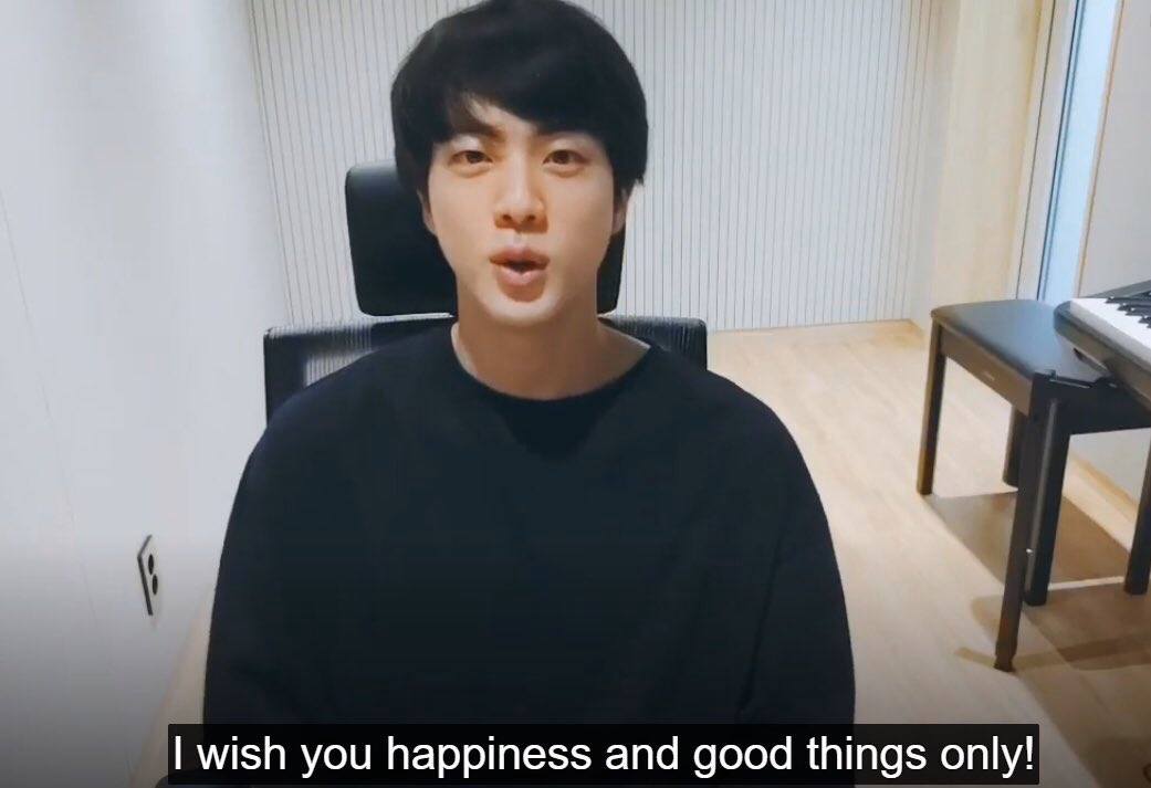 seokjin wishes us nothing but happiness and good things in life but i think seokjin deserves it more  SEOKJIN I LOVE YOU
