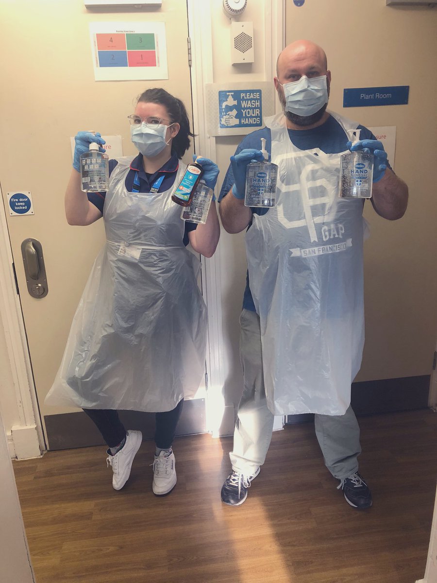 Thanks to @JKinni6 and his manager <a href="/homebargains/">Home Bargains</a> for his incredibly kind donation of hand sanitiser to us! Key workers are all heroes, This will help massively with our patients and staff! ps #pleasewashyourhands #inthistogether #keyworkerHeroes