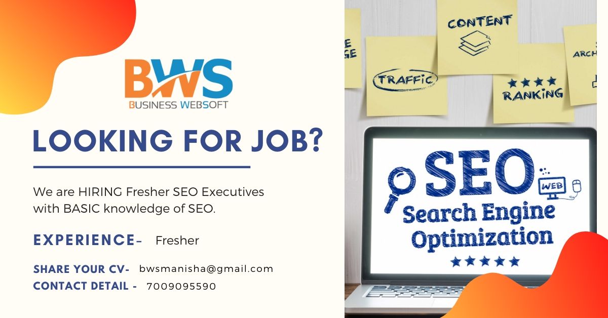 BusinessWebSoft's tweet image. We are HIRING Fresher SEO Executives with BASIC knowledge of SEO. 

Interested candidate call us at- 7009095590

#seo #linkbuilding #digitalmarketing #jobs #hiring
#HIRINGNOW #jobvacancy #jobsearch