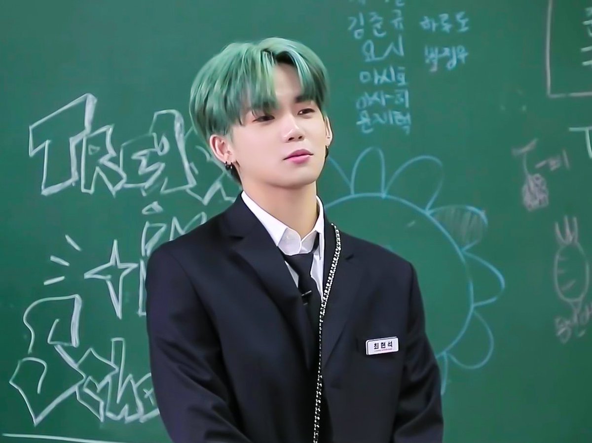 Student 1: CHOI HYUNSUK Charismatic leader Easily teased younger students