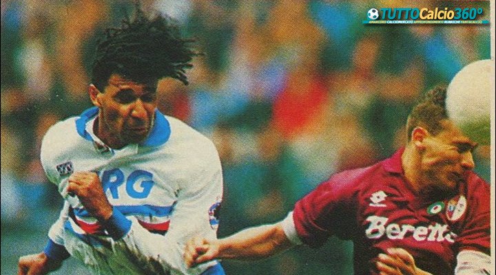Day three of the thread and today its Torino v Sampdoria 1993/94 as always on C4. This sees Peter Brackley commentating and James Richardson  @acjimbo in rather an incredible jumper 