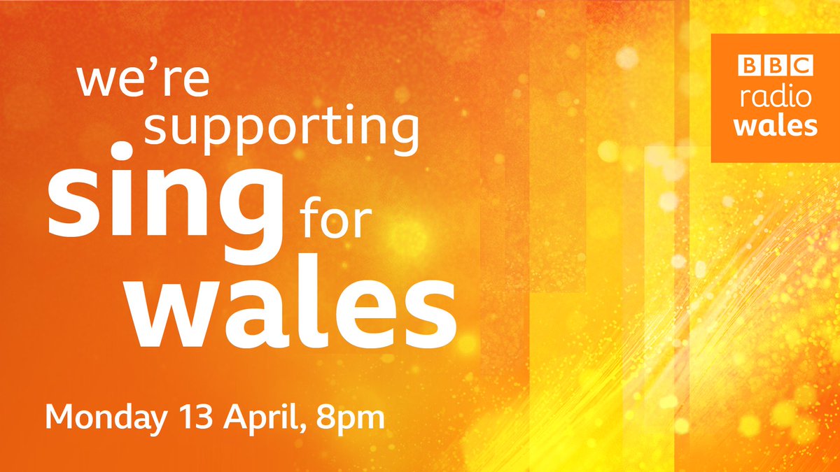 🎵TUNE IN, JOIN US and SINGALONG 🎶 as we support #SingForWales. Join people across Wales as they come together, on their doorsteps to sing the Welsh National Anthem for our amazing key workers... 👏

🔸Monday 13th April, 8pm