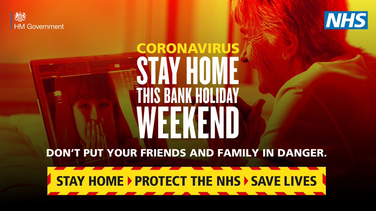 We hope that everyone has a good Bank Holiday weekend ☀️ We know it's different from most but it's important to stay safe, follow government guidance, and stay home. Visit the Government website for up to date advice: bit.ly/2ScPV3X #StayHome #ProtectTheNHS #SaveLives