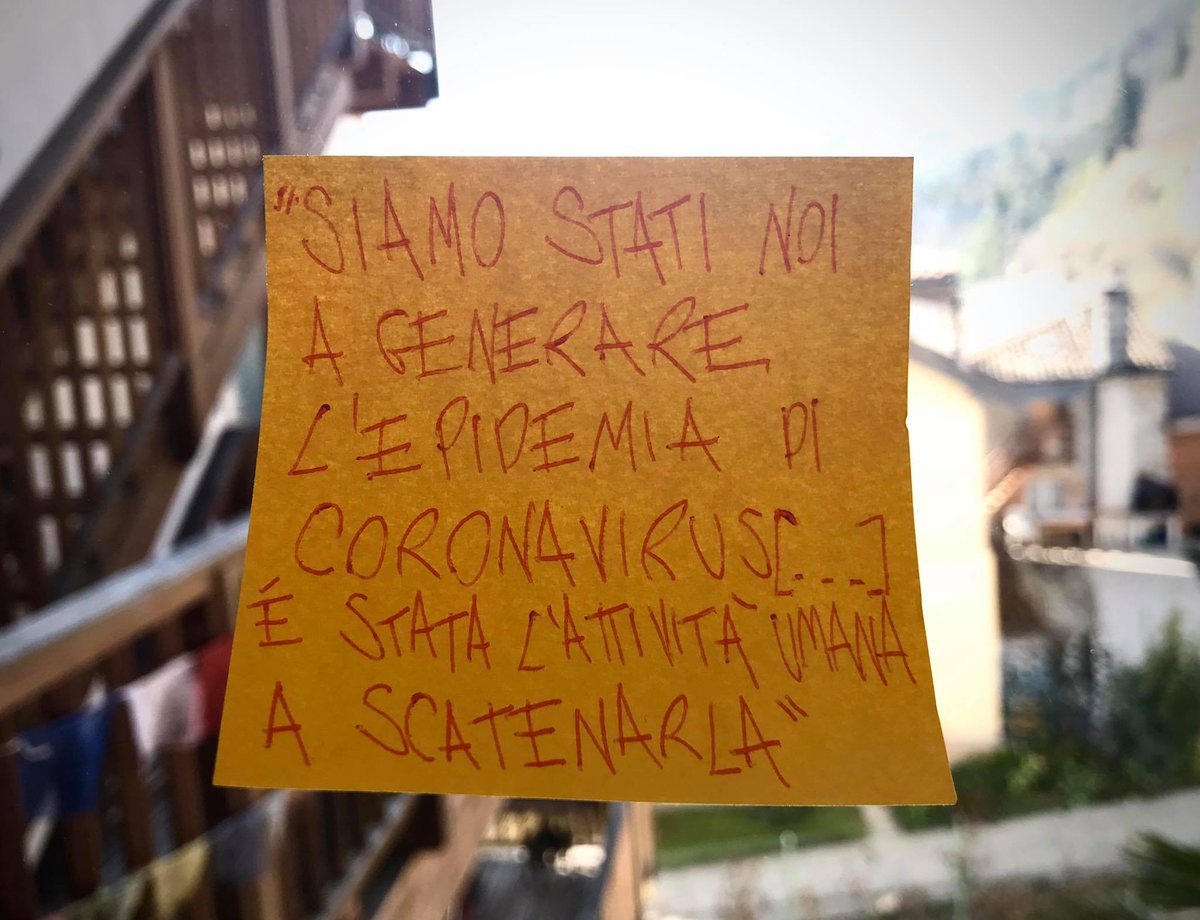 ale_graziadei's tweet photo. #Covid19:per non ripetersi è importante sapere che questa #pandemia non era né imprevista, né inevitabile.Non è colpa di pipistrelli e mammiferi esotici,la colpa è nostra! #AndrewCunningham @OfficialZSL @UNEP @DavidQuammen @BillGates...
Su @UnimondoOrg: https://t.co/YTbHoAE9RZ https://t.co/fShpy1hiKv
