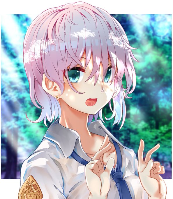 逆光ぽい感じが描きたかった。✌️ 