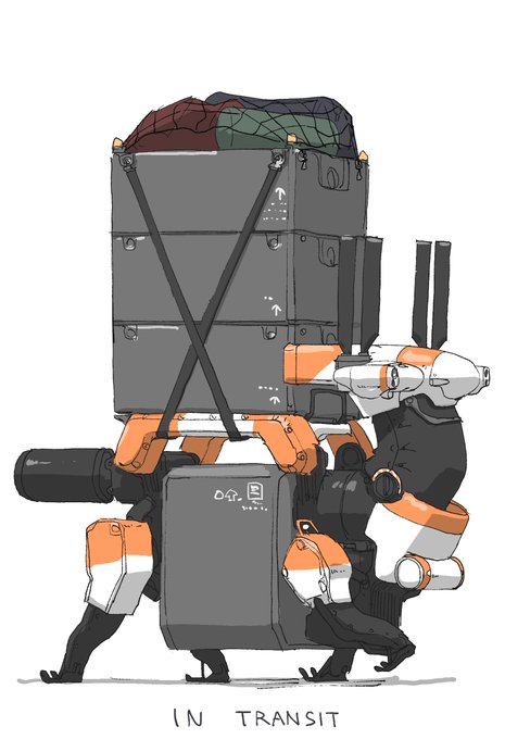 お気に入りの絵と言われたがお気に入りのメカを描いた 