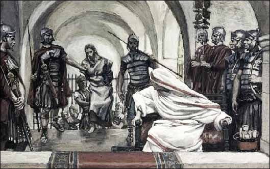 Jovens_catolics's tweet image. 05h - Jesus é conduzido a Pilatos (Mt 27,2)