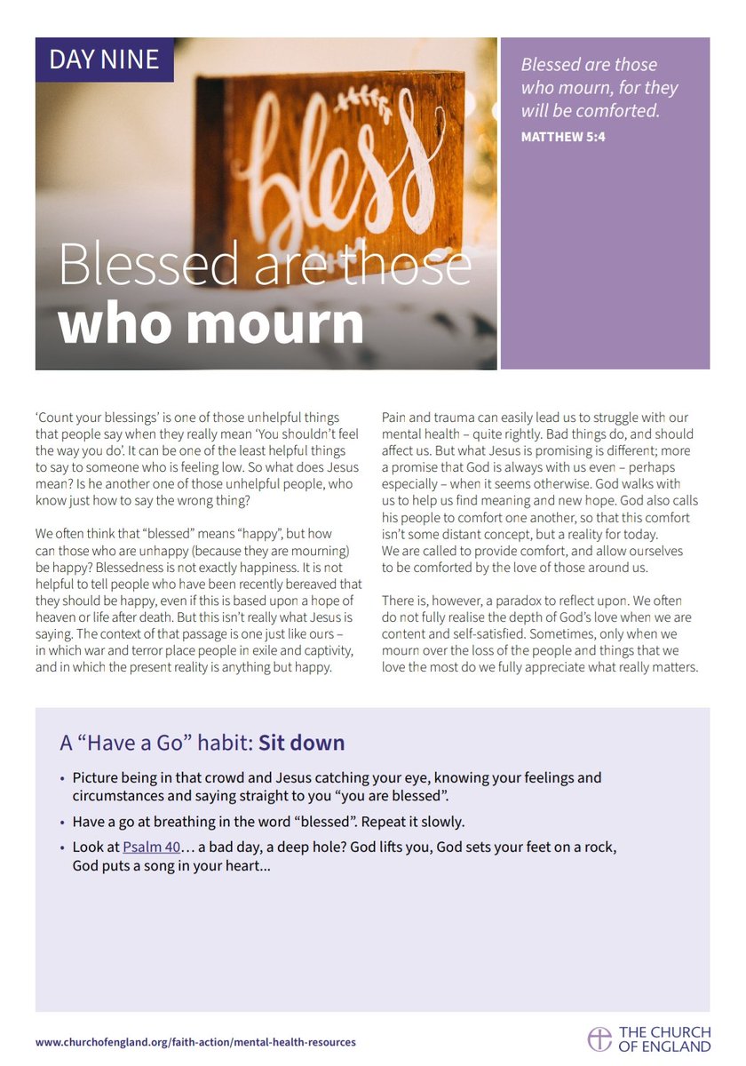 The  @churchofengland has a small booklet, Supporting Good Mental Health, a help in this lockdown time. We'll tweet a couple of pages a day - leading up to 'love' on Easter Day.  #StayHomeSaveLives  https://www.churchofengland.org/faith-action/mental-health-resources/supporting-good-mental-health/supporting-good-mental-health