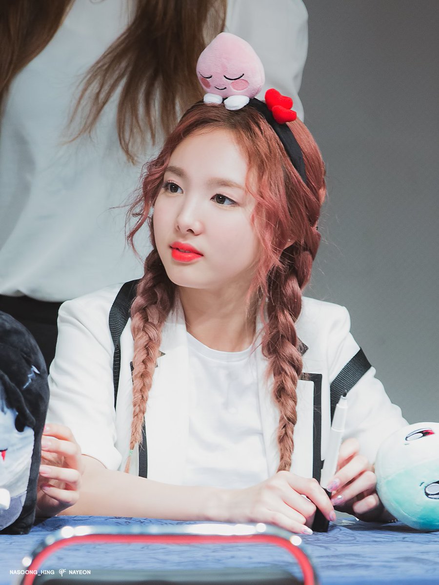 Nayeon in braids - the most adorable thing, a thread