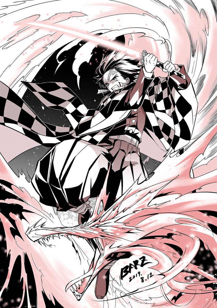 Editions Chattochatto On Twitter Barz Jr Le Mangaka De Dragon Metropolis A Paraitre Prochainement Chez Nous A Realise Ce Magnifique Fan Art De Tanjiro Kamado Du Manga Demon Slayer Kimetsu No Yaiba