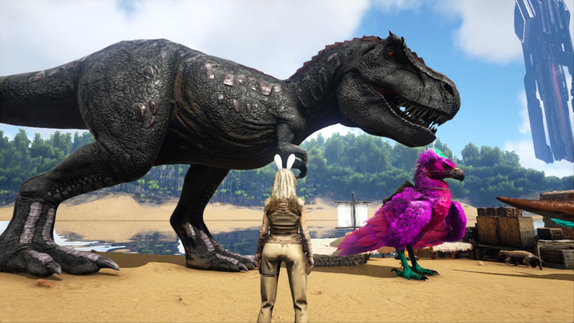 あん マナdc Al Twitter 昨夜のark 綺麗な色のtek恐竜連れてとらもみさん まさむねさん拠点から海路はるばるやって来た 皆でアルゲン捕獲の旅に アルゲンではなくティラノサウルス捕獲のようですがw Ark 三日月ark Ps4share T Co Clc9qwr95t Twitter