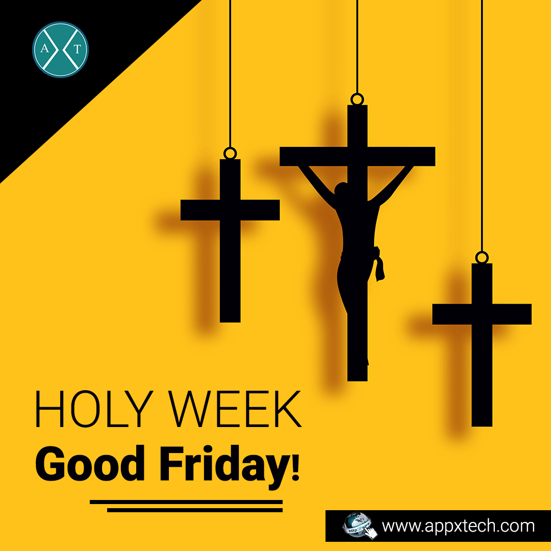 Appxtech1's tweet photo. Happy Good Friday! May God turn this Good Friday into a blissful beginning of your life. May God fill your life with goodness on this holy day.

https://t.co/dUE5zH81lK

#HolyFriday #GoodFriday #Jesus #HolyWeek #Appxtech #WorkFromHome #StayHome https://t.co/YXCvqPczGA
