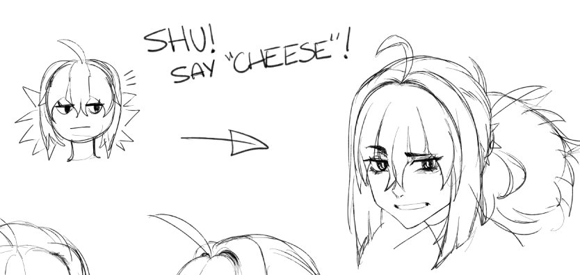 Shu is a awkward baby 
But also strong...
I love her ? 