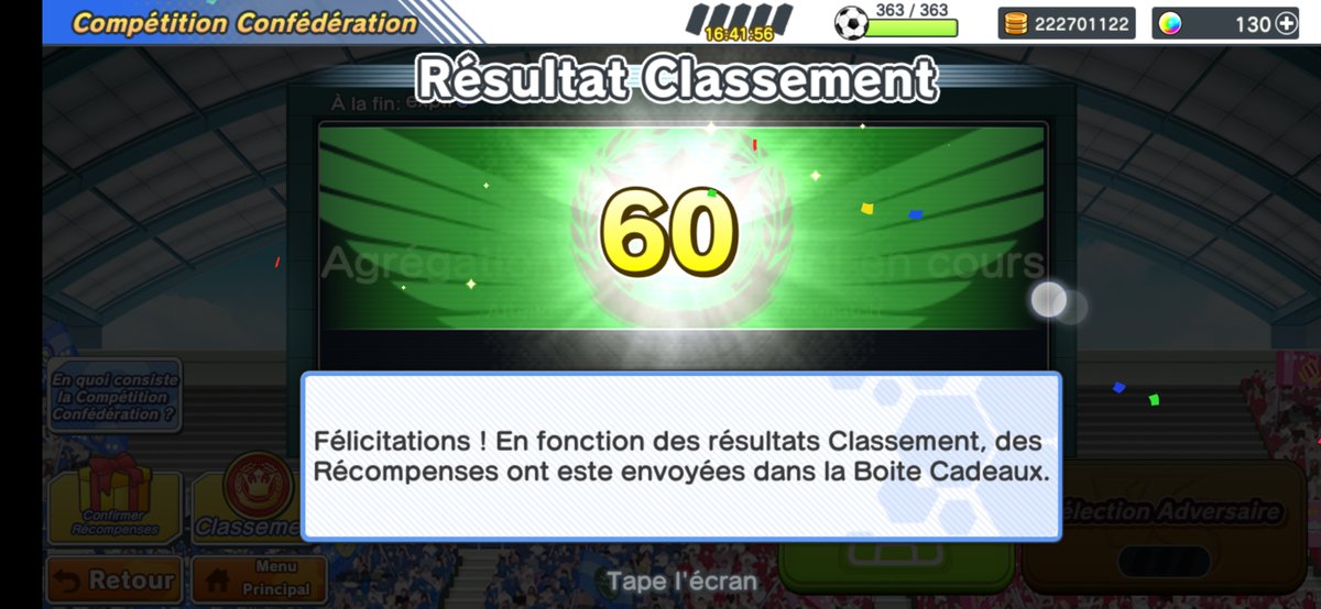 ff_mambo's tweet photo. Holla
Dernière victoire de la FFM avec en + un ballon +5!!
On a commencé à 26 pendant 7j, puis 27 pendant 6j et 28 les 2 derniers jours.
GG les frèros💪, GG également aux confs FR dans le top 50 et 100.
Bilan : 34 BALLONS SSR 😍😍
#GoMAMBO
#WarConf
#CaptainTsubasaDreamTeam https://t.co/h428N1lALN