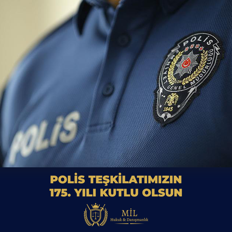 Polis Teşkilatımızın 175. Kuruluş Yıl Dönümü Kutlu Olsun... #Polis #EmniyetGenelMüdürlüğü #EmniyetTeşkilatı #YüzYetmişBeşYıl #MilHukuk