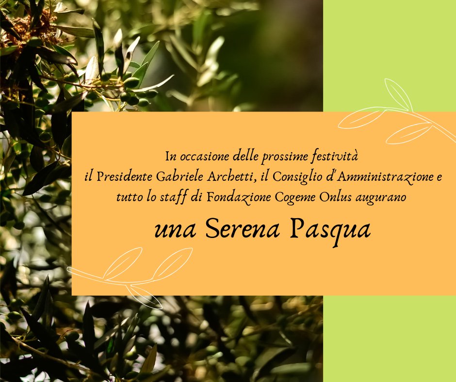 Per la Santa Pasqua prendiamoci del tempo per riflettere su come fare del bene: a noi stessi, agli altri e al creato in cui viviamo. Come? per esempio piantare un albero. È un gesto semplice e basta solo un click. Scopri come bezeroco2.com
#iorestoacasa