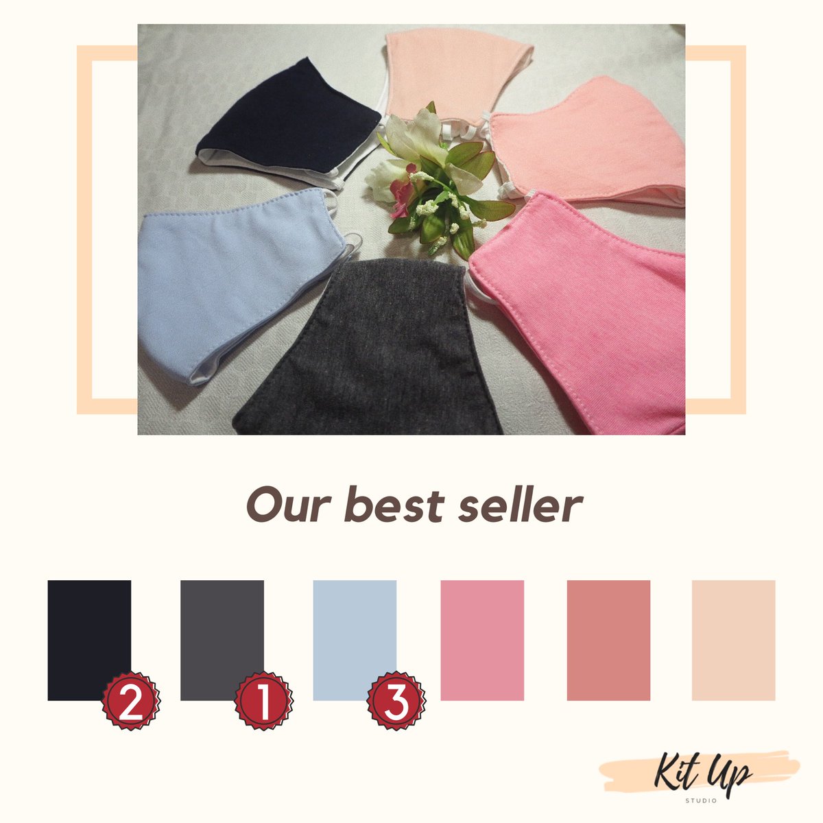 KitUpStudio's tweet photo. มาถึง 6 สี พร้อมลิสขายดี 3 อันดับ !!!

• Mask ผ้า Cotton Comb ส่งตรงจากโรงงาน

✦ ━━━━━━━━━━━━

1 ชิ้น ราคา 40 บาท
3 ชิ้น ราคา 110 บาท
6 ชิ้น ราคา 200 บาท
*ค่าส่ง 40 บาท

#KitUpStudio #หน้ากากผ้า #หน้ากากอนามัยพร้อมส่ง #shopee #COVID19 https://t.co/yxuPNJqjP7
