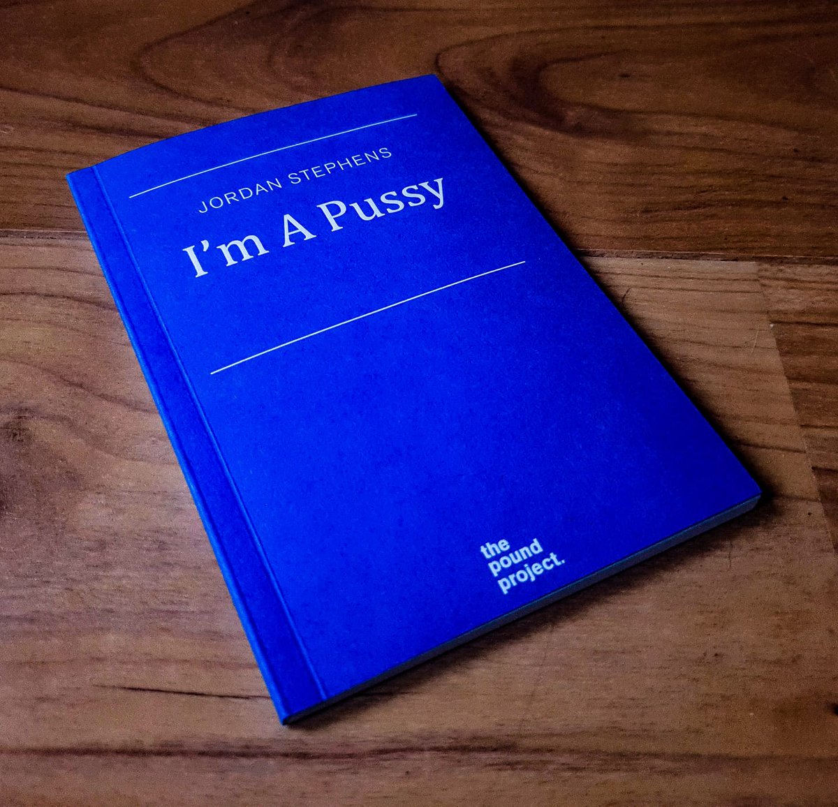 In 'I'm A Pussy', the essay by Jordan Stephens for  @_pound_project, he explores language + the power it has to shape us."What makes us witches and wizards, every single day of our mortal existence, is our ability to use words" -  @JordanFStephens  #AmReading  #QuarantineBookClub