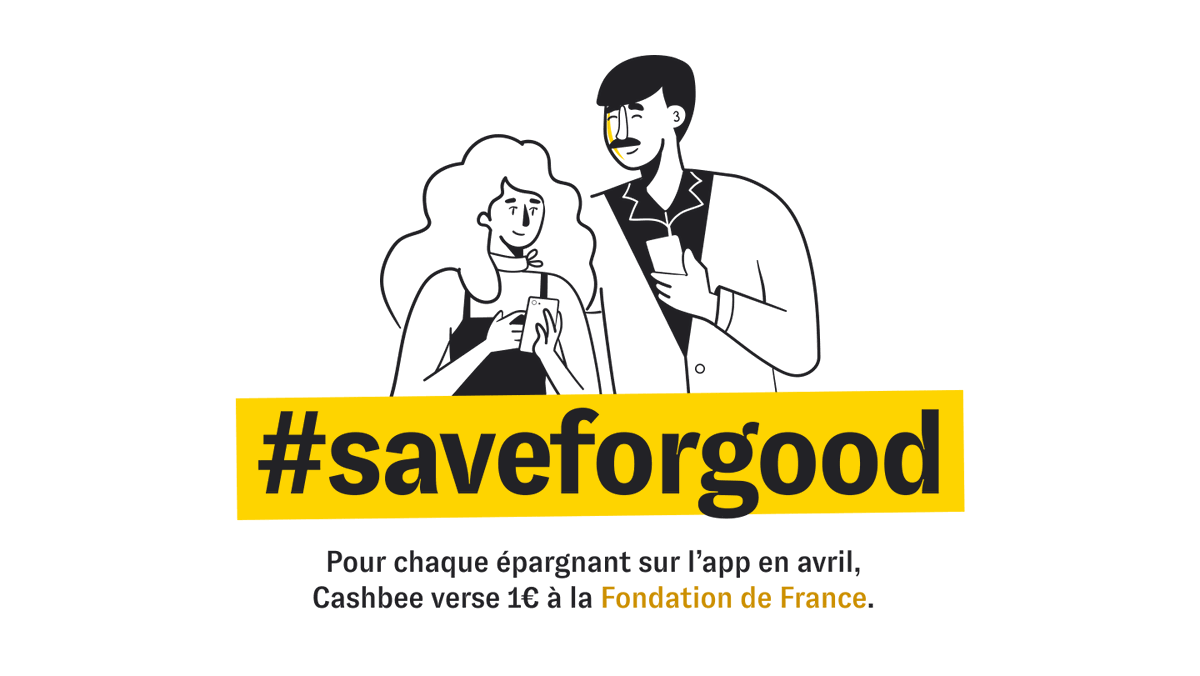 cashbee_app's tweet photo. Notre modeste contribution au bien collectif : dรจs aujourd'hui, et pendant tout le mois d'Avril, nous verserons 1โฌ ร la @Fondationfrance pour toute personne qui รฉpargne sur Cashbee ๐ #saveforgood #SolidariteCOVID19 https://t.co/xp8vitEr0m