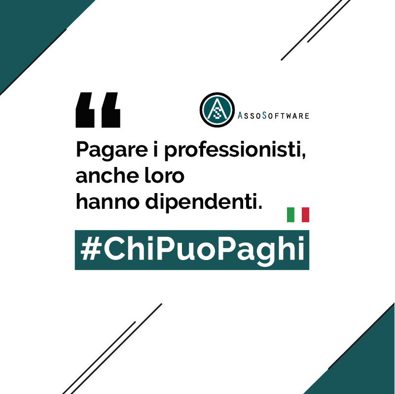 Assosoftware's tweet image. I nostri dipendenti sono la nostra forza, stiamo vicini con i fatti, #ChiPuoPaghi Leggi la lettera aperta del Presidente Bonfiglio Mariotti pubblicata sui maggiori quotidiani nazionali. #Assosoftware

Clicca qui&amp;gt;&amp;gt; assosoftware.it/eventi-e-news/…