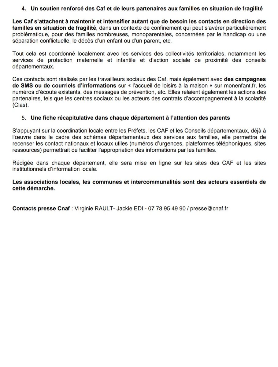 AdrienTaquet's tweet image. Protéger les enfants, souvent, cela passe par mieux accompagner les parents.

Avec la @cnaf_actus, nous lançons un plan d'actions pour aider les parents en période de #COVIDー19:

✅ Centre de loisirs virtuel
✅ Fonds de soutien aux assos
✅ Proactivité des CAF
✅ Lignes d'écoute