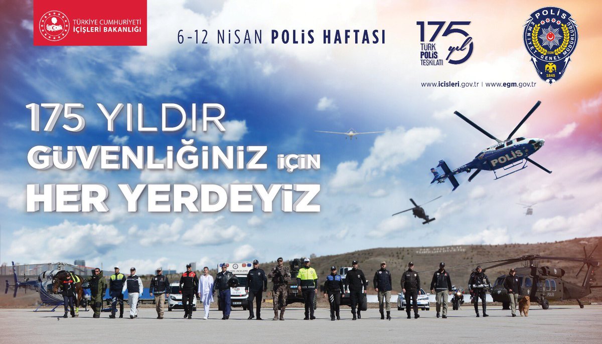 175 Yıldır Güvenliğiniz İçin Her Yerdeyiz 🚓🇹🇷 #TürkPolisTeşkilatı175Yaşında
