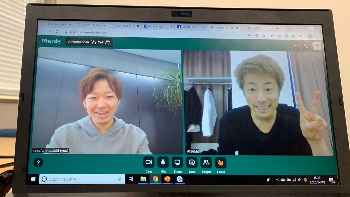 takafumi_szk's tweet image. ロンブーの  田村淳社長（@atsushilonboo）とWebMTGさせていただきました！

新しい概念を切り開いているインフルエンサー兼投資家の淳さんにいちスタートアップの起業家としてご相談させていただきました。

※個人的にめちゃくちゃロンハー世代なので、快くご相談に乗っていただき感動しましたｗ