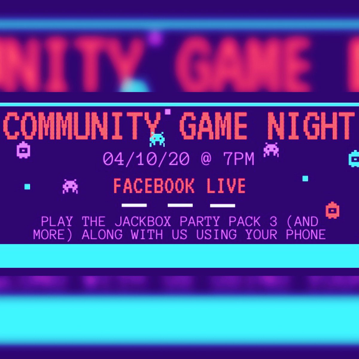 Ready to play? We are! Less than 24 hours until our Community Game Night on Facebook Live. Join us using your mobile device!