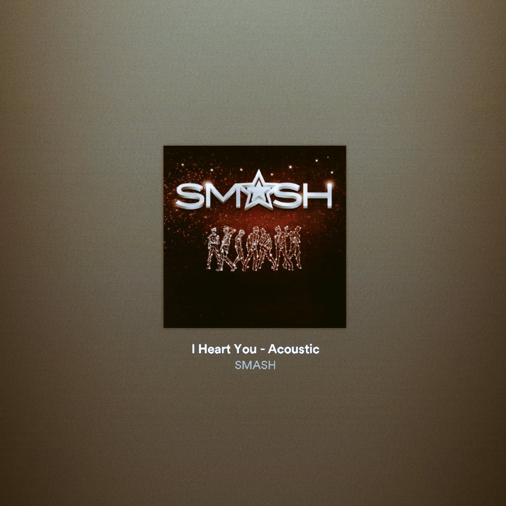 My fave song of the album.. Damn! Time sure does fly 🍻 #IHeartYou #Acoustic #SMASH1DEKADE