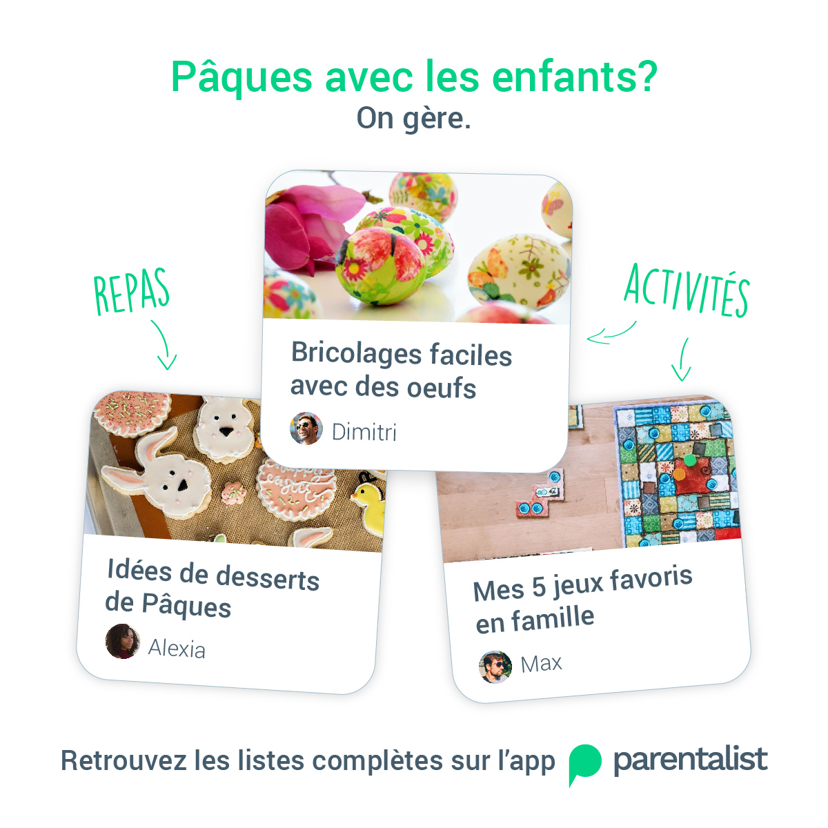 Parentalist_app's tweet photo. Envie de chouettes idées pour passer #Paques2020 avec les enfants? 🐰🥚
Découvrez les recommandations d'autres parents et sauvez vos préférées pour les vacances des petits!
Voir les listes: https://t.co/QlcIqz1aW8 https://t.co/OQ4kRSo6VW