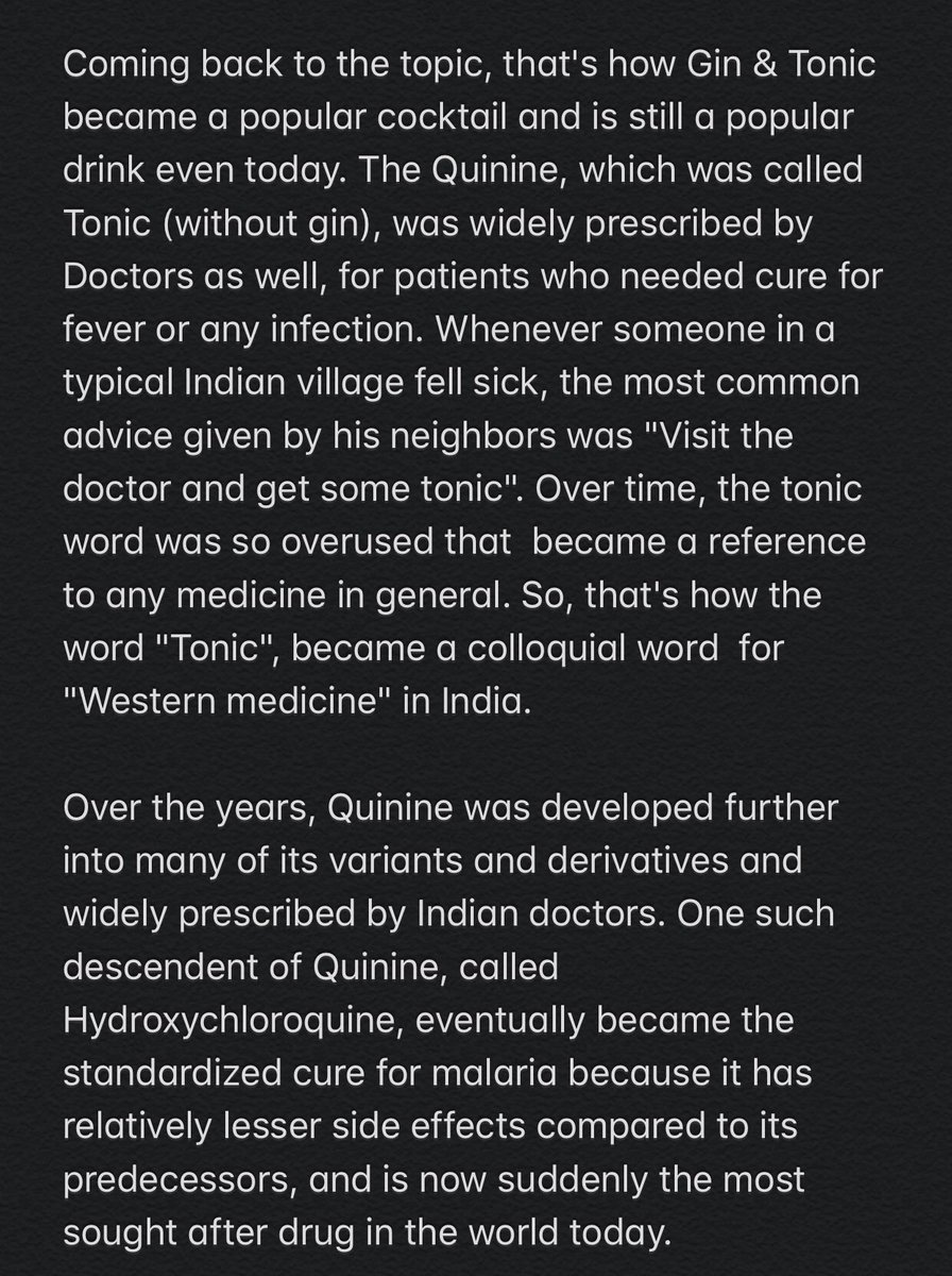 A nice thread on India’s connection with hydroxychloroquine that came my way  #ViaWA. Thanks to the person who has written this with such love, grace, humility and positivity. 2/2