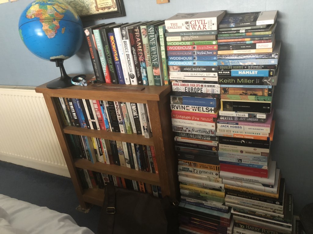 The vast majority of my book cases are now cricket related.
