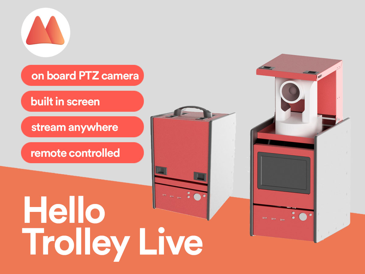 MobileViewpoint's tweet image. Want remote guests in your production?

We combine a #PTZ camera with our #WMTlive encoder in 1 easy to transport box. Remote control it from our #LinkMatrix web based management tool and use it anywhere. Hello #TrolleyLive!

#remoteproduction #workfromhome #nextlevelmojo