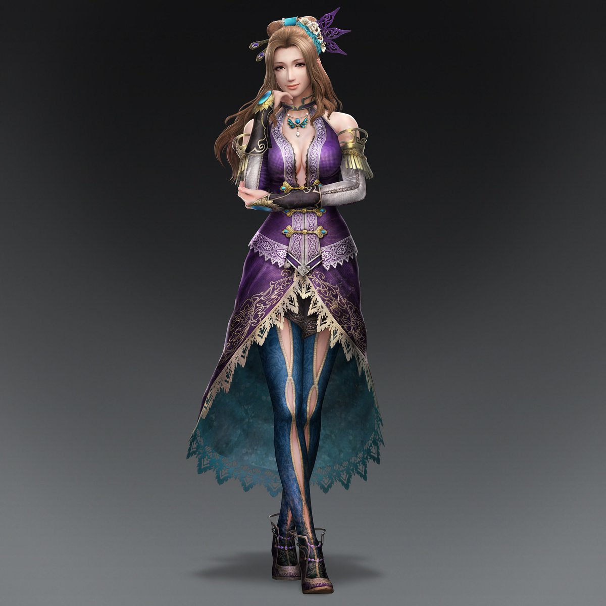 Zhang ChunhuaI was concerned at first when they revealed her design bc she looks so nice and kind but she's actually a smiling soft sadistic dominant who keeps her husband Sima Yi and kids the FUCK in line. Like her husband, she's also incredibly Not Straight. Based queen tbh