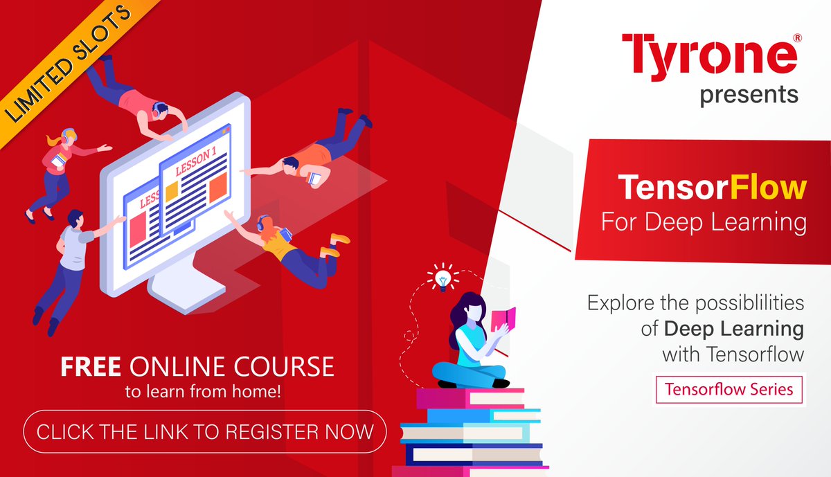 TyroneSystems's tweet image. Tyrone&apos;s Tensorflow for Deep Learning online course is finally here! It will be live on 17/4 at 2pm IST/4.30pmSGT. 

Register: zoom.us/webinar/regist…

#tensorflow #tensorflowcourse #aicourse #ai #deeplearning #deeplearningcourse #onlinecourse #letslearn #freecourse #workshop