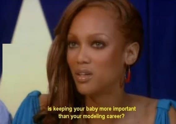 Lest we forget the moment Tyra asked a model this and nobody so much as blinked