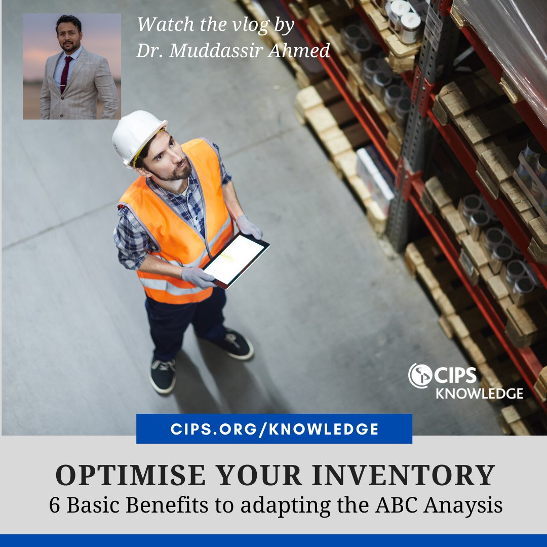 cipsnews's tweet image. @muddassirism discusses the 6 basic benefits to adapting the #ABCAnalysis in #inventory #management, helping you minimise your costs while optimising your inventory ow.ly/dWJ250z8vxF