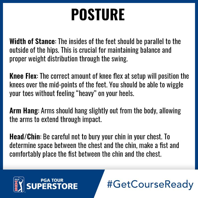 PGATSS's tweet photo. Proper posture is the foundation to every great player's game.
Here's a quick rundown to help set you up for success. #GetCourseReady https://t.co/uwhb0ZaJkH