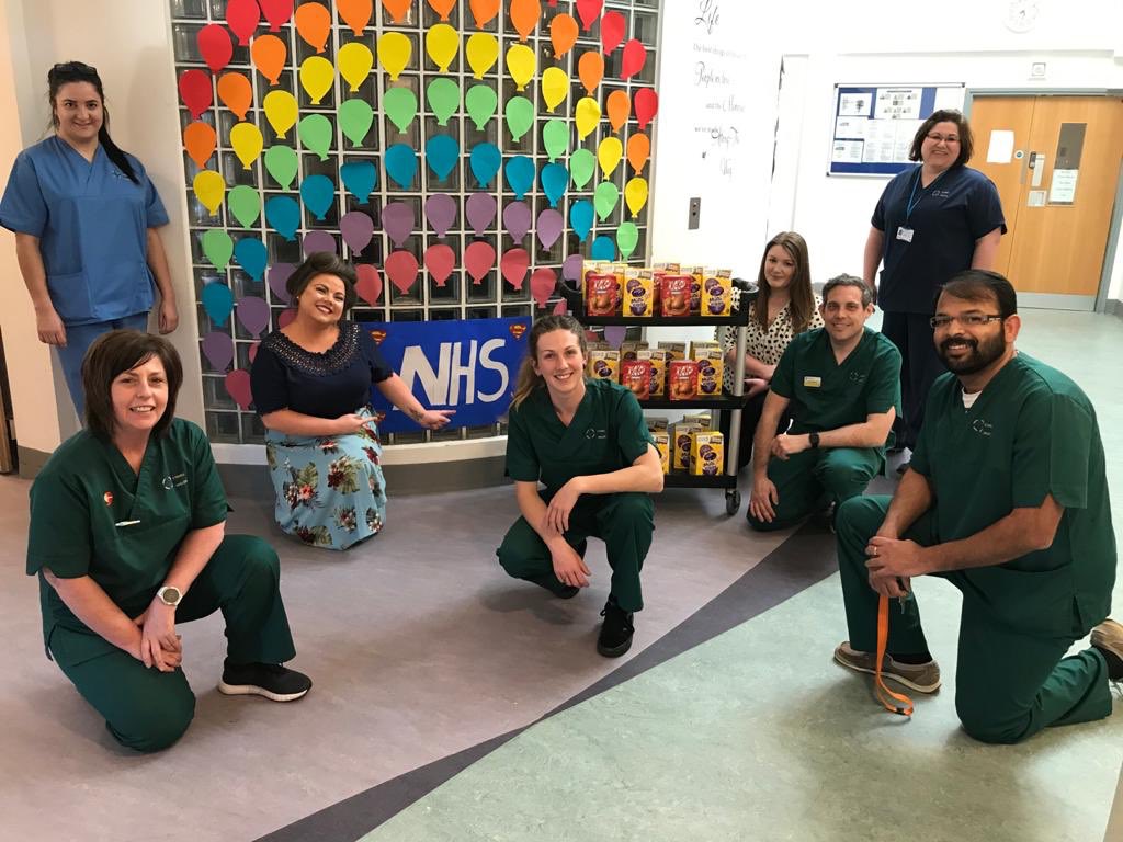Thank you to <a href="/Tesco/">Tesco</a> Llanelli for the donation of Easter Eggs for our patients who won’t be having visitors this Easter #TeamBryngofal <a href="/HywelDdaHB/">Hywel Dda UHB</a> SN <a href="/Jasmine_2392/">Jasmine Williams</a> arranged this coming in on her day off! Think there might even be enough for our #NHSheroes