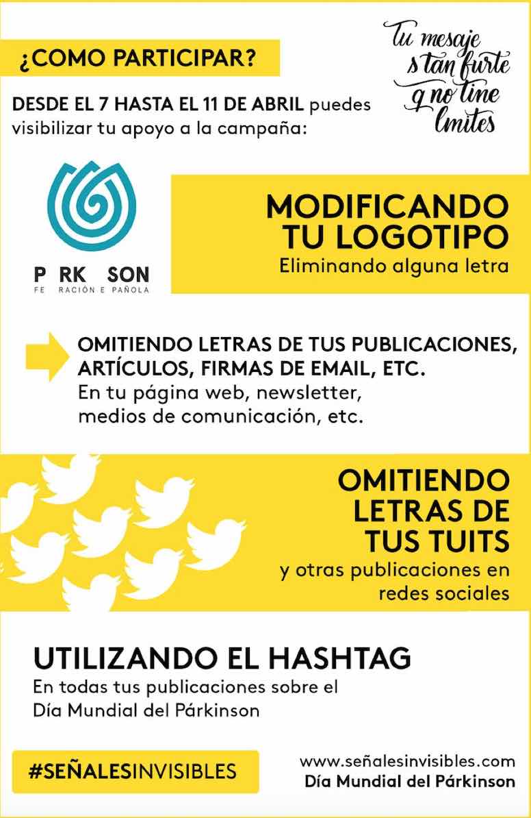 ffpaciente's tweet photo. Algnas de las #SeñalesInvisibles de la enfemedad de #Parkinson son las altracines del habla, la rigidz facial o las aleraciones de la escritra.

Mañana es el #DiaMundialdelParkinson 

Súmate: https://t.co/aKmg5rHv1z

#FFpaciente #AneTodoPersnas https://t.co/G4NsViQcox