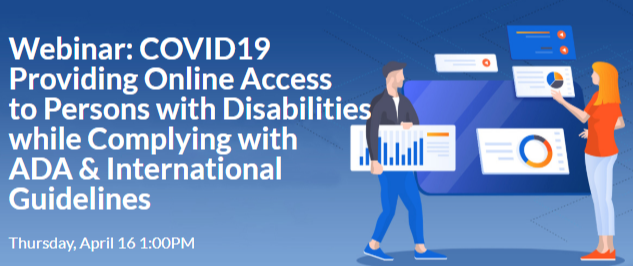 User1st's tweet photo. #educators, #retailers, #bankers, #lenders, #hospitals - Digital accessibility is critical to persons with #disabilities during the #COVID19 pandemic. #PWD need your services! Register today for our webinar &amp; keep your #digitaldoor open to PWD.  https://t.co/qXVuVOJdVh https://t.co/1BOT0QksUl