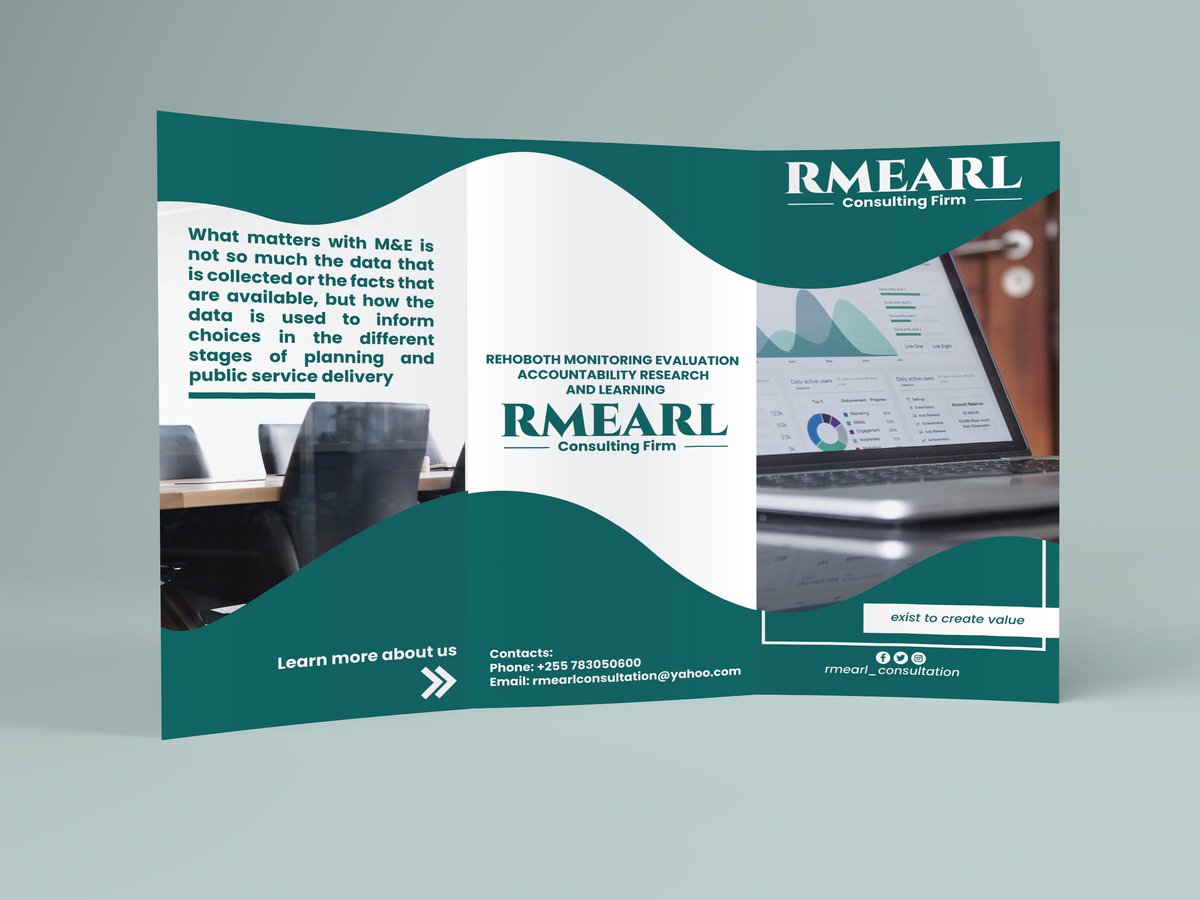 bunilies_tz's tweet photo. Brochure design for @rmearl_consulting_firm | Concept and Arrangement by @bunifumedia .
.
For beats designs from us, please contact us #WhatsApp +255 653 740 098/bunifumedia@gmail.com 
________
#brochuredesign #bunifumedia #creative_designs #advertising_campaigns #brand_identity https://t.co/od77LmKDk8