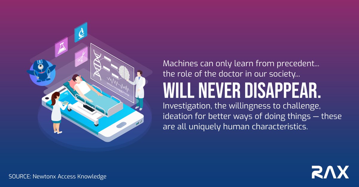 #MedicalAutomation - The role of the doctor may change to be more research focused on one side, and more patient-facing on the other, but no matter how advanced medical automation becomes, it will never replace human creativity.

FREE download here: bit.ly/freeRPAdownload