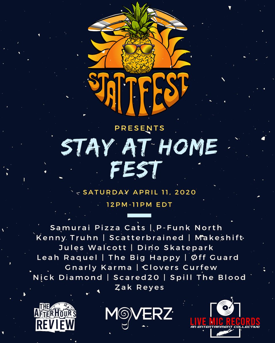 Tired of the same old quarantine fog? Switch it up! @FestStatt and <a href="/LiveMicMusic/">Live Mic Music</a> are bringing a festival straight to your living room! Tune in via internet 4/11/2020 at 12pm
Details Below!
bit.ly/SoundloveSAHF

#LongIslandSound #LongIslandMusic #NewYorkMusic #WashYourHands