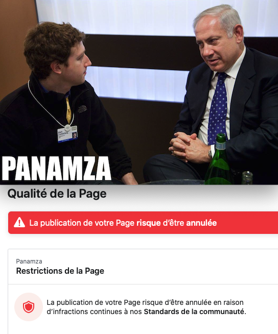 ALERTE***Facebook va censurer Panamza