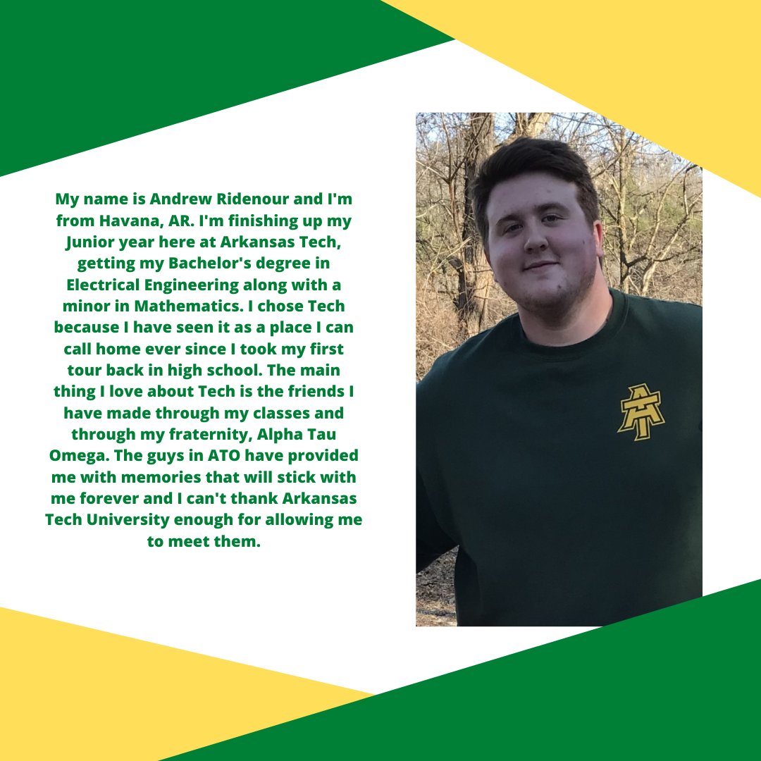 go2ATU's tweet photo. Share your #MyATUstory with us! #Go2ATU #ArkansasTech #ATU2020 @ArkansasTech https://t.co/fGOFgAdxxf