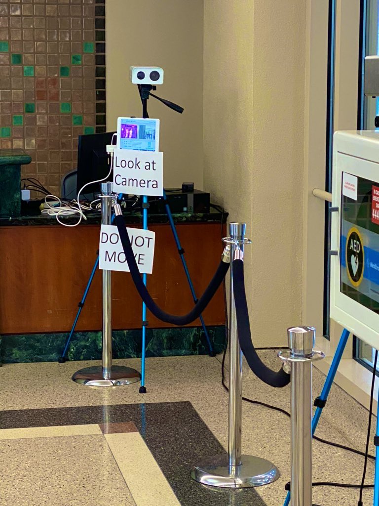 Apple iPad now used in the our fever detection system to help prevent the spread of fevers which our signs of the coronavirus.  #FeverDetectionCamera #CoronavirusOutbreak #FeverDetectionCameraThermal