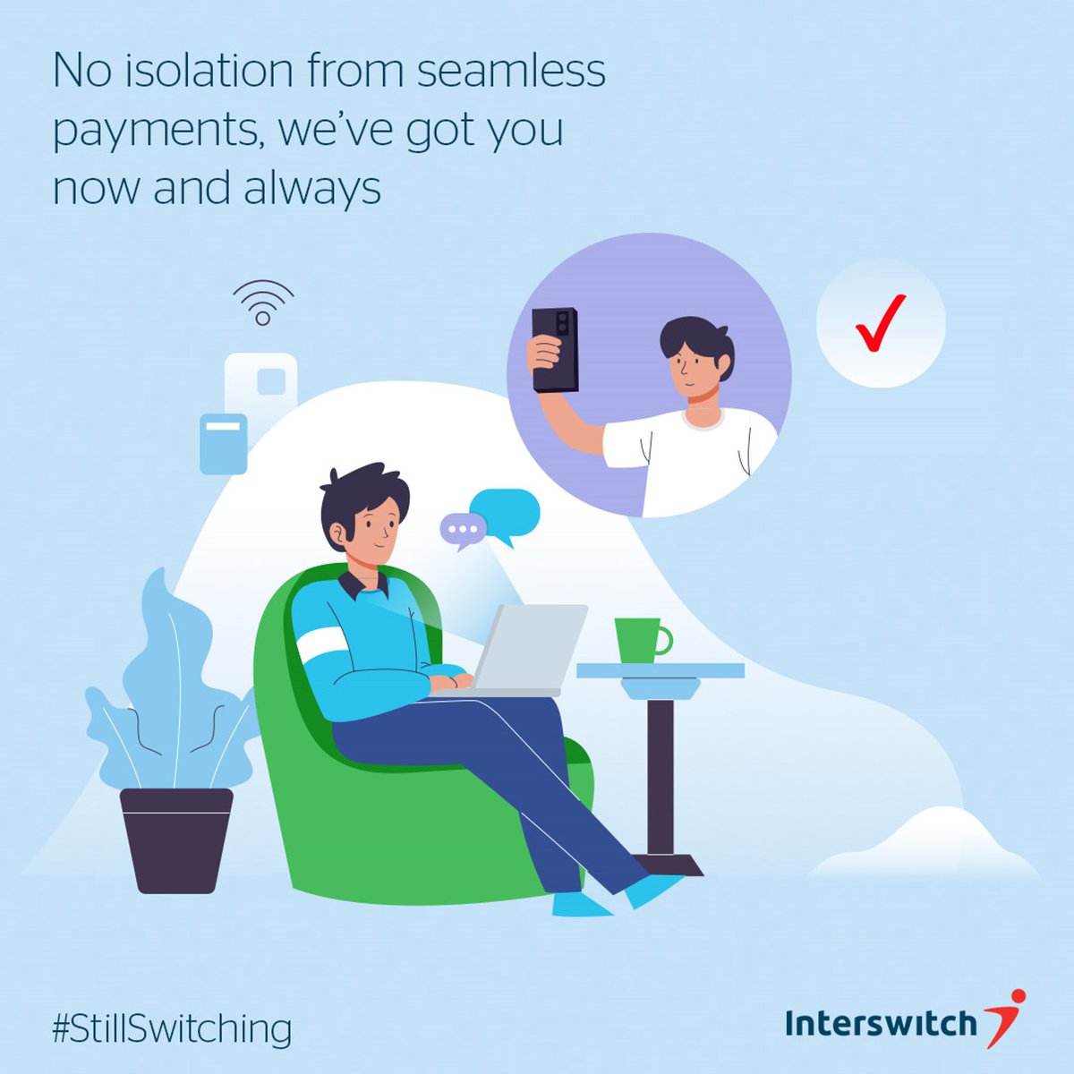 ayemojubar's tweet photo. #Interswitch #NoDisruption #StillSwitching #StaySafe #StayHome #KeepTransacting #StickToTheFacts @InterswitchGRP https://t.co/B8vrZ7uKoy