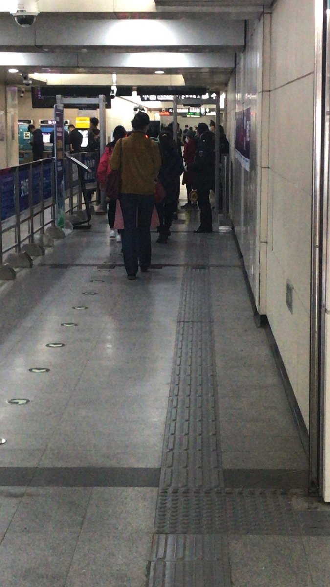 ...security machine at Tuanjiehu subway station (left). Bus traffic is still lagging, with few passengers in most of them, but it is pretty clear that many of not most people in Beijing are getting back to work. Sanlitun had the crowds I have come to expect over the past two...